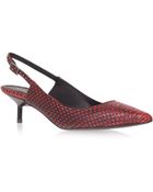 Kurt Geiger Cara Sling Back Shoes - Lyst