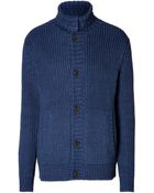 Marc By Marc Jacobs Cotton Indiana Cardigan In Indigo - Lyst