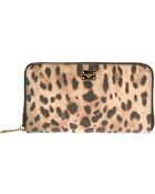 Dolce & Gabbana Leopard Print Wallet - Lyst