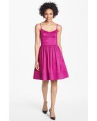 Maggy London Taffeta Fit Flare Dress - Lyst