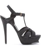 Saint Laurent Tribute 105 Platform Sandals - Lyst