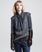 Brunello Cucinelli Long Pythonleather Gloves - Lyst
