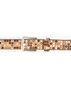 Diesel Tan Studded Leather Belt - Lyst