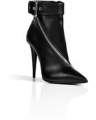 Giuseppe Zanotti Leather Twist Zip Ankle Boots in Black - Lyst