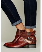 Jeffrey Campbell Overland Croc Ankle Boot - Lyst