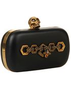 Alexander McQueen Classic Skull Box Clutch - Lyst