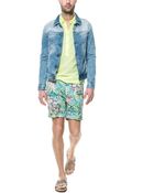 Zara Printed Bermudas - Lyst