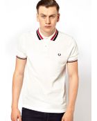 Fred Perry Bold Collar Tipping Polo - Lyst
