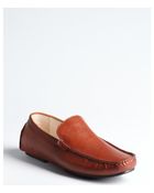 Kenneth Cole Cognac Leather 'Sports Car' Slip-On Loafers - Lyst