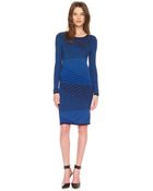 Michael Kors Michael Mixstripe Fitted Dress - Lyst