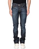 Care Label Denim Trousers - Lyst