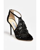 Jimmy Choo Crystal Mesh Sandal - Lyst