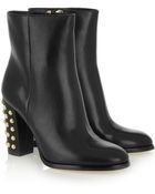 MICHAEL Michael Kors Linden Studded Leather Ankle Boots - Lyst