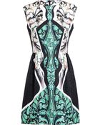 Peter Pilotto Placement Printed Silk Dress - Lyst