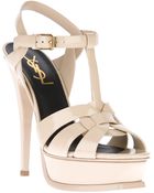 Saint Laurent Tribute Sandal - Lyst