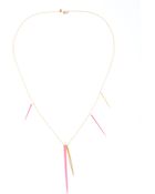 Alexis Bittar Gold and Neon Crystal Spear Necklace - Lyst