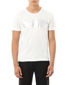 Balenciaga Foiled Logo-print T-shirt - Lyst