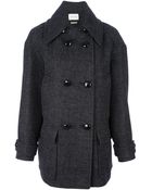 Etoile Isabel Marant Buttoned Coat - Lyst