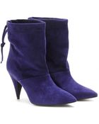 Pierre Hardy Suede Ankle Boots - Lyst