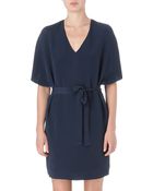 Maiyet Vneck Silk Dress - Lyst
