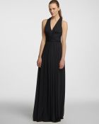 Halston Heritage V Neck Crisscross Gown Sleeveless - Lyst