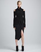 Donna Karan New York Draped Sarong Skirt Black - Lyst