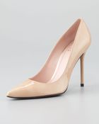 Stuart Weitzman Nouveau Patent Pointtoe Pump Adobe - Lyst