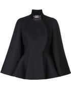 Alexander McQueen Capelet Button Jacket - Lyst