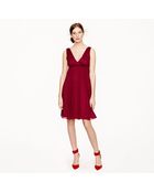 J.Crew Brigitte Dress in Silk Chiffon - Lyst