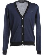 Fred Perry Cardigan - Lyst