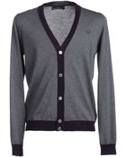 Fred Perry Cardigan - Lyst