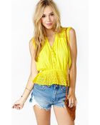 Nasty Gal Sun Spark Blouse - Lyst
