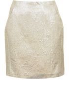 Topshop Tailored Shimmer Skirt - Lyst