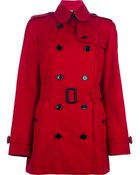 Burberry Prorsum Double Breasted Trench Coat - Lyst