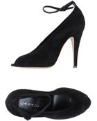 Casadei Pumps With Open Toe - Lyst