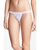 Hanky Panky Signature Lace Low Rise Gstring - Lyst