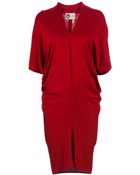 Lanvin Draped Back Dress - Lyst
