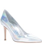 Gianvito Rossi Metallic Pump Shoe - Lyst