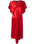 Lanvin Ruffled Front Dress - Lyst