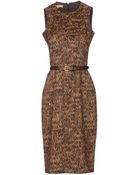 Michael Kors Kneelength Dress - Lyst