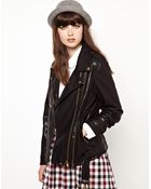 Asos Pu Biker Jacket - Lyst