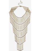 Topshop Tiered Beaded Necklace - Lyst