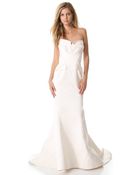 Zac Posen Silk Bustier Gown - Lyst