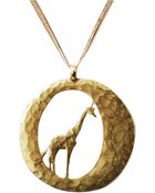 Lucky Brand Gold Tone Metal Giraffe Necklace - Lyst
