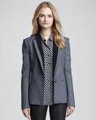 Theory Donelly Contrast lapel Blazer - Lyst