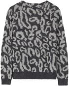 By Malene Birger Fensia Leopard-Print Knitted Sweater - Lyst