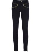 MICHAEL Michael Kors Skinny Zip Detail Trouser - Lyst