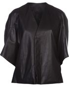 Rick Owens Leather Jacket - Lyst