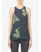 A.L.C. Printed Silk Tank Top - Lyst