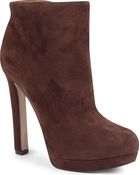 Nine West Plumperfct Suede Ankle Boots - Lyst